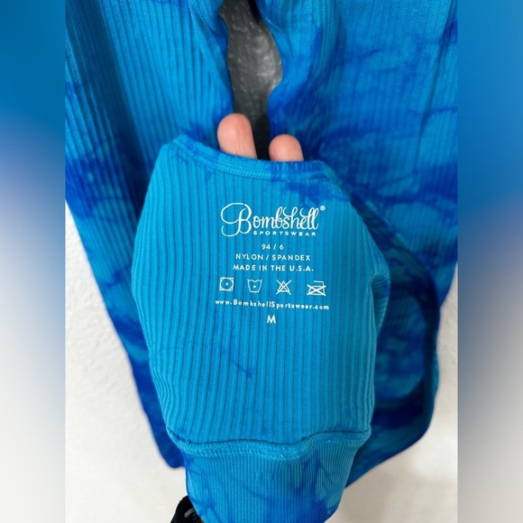 Bombshell Tie Dye SET Caribbean Blue Size M NWT - Picture 8 of 12